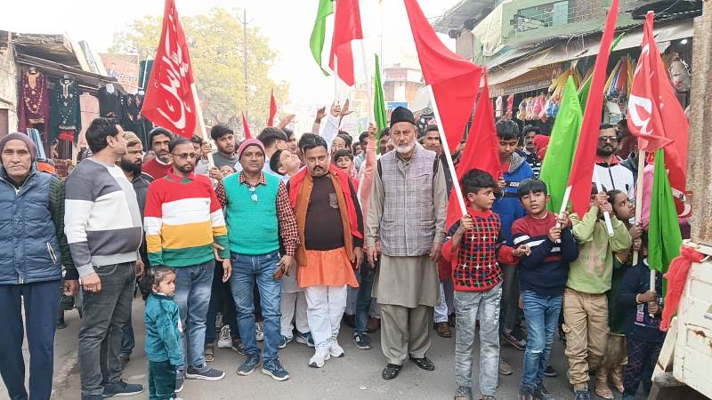 Procession-e-Maula Ali was taken out on Thursday on the birth anniversary of Hazrat Ali from Mohalla Rafi Nagar of Utraula.Procession-e-Maula Ali was taken out on Thursday on the birth anniversary of Hazrat Ali from Mohalla Rafi Nagar of Utraula.