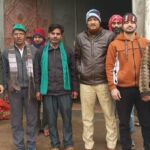 Officials and workers of Bharatiya Haldhar Kisan Union stopped by Shikarpur policeOfficials and workers of Bharatiya Haldhar Kisan Union stopped by Shikarpur police