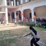 Badminton competition organized by ABVP on Swami Vivekananda Jayanti