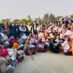 Blankets distributed to the needy by former assembly candidate Atul Singh
